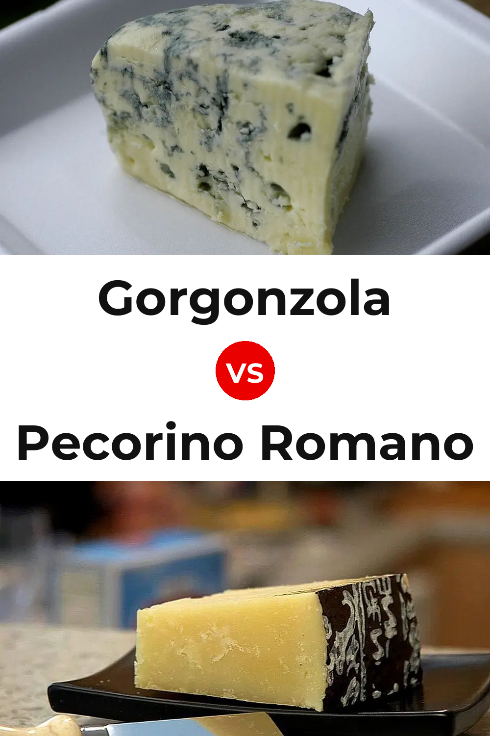 Gorgonzola Cheese vs Pecorino Romano Cheese Pinterest comparison