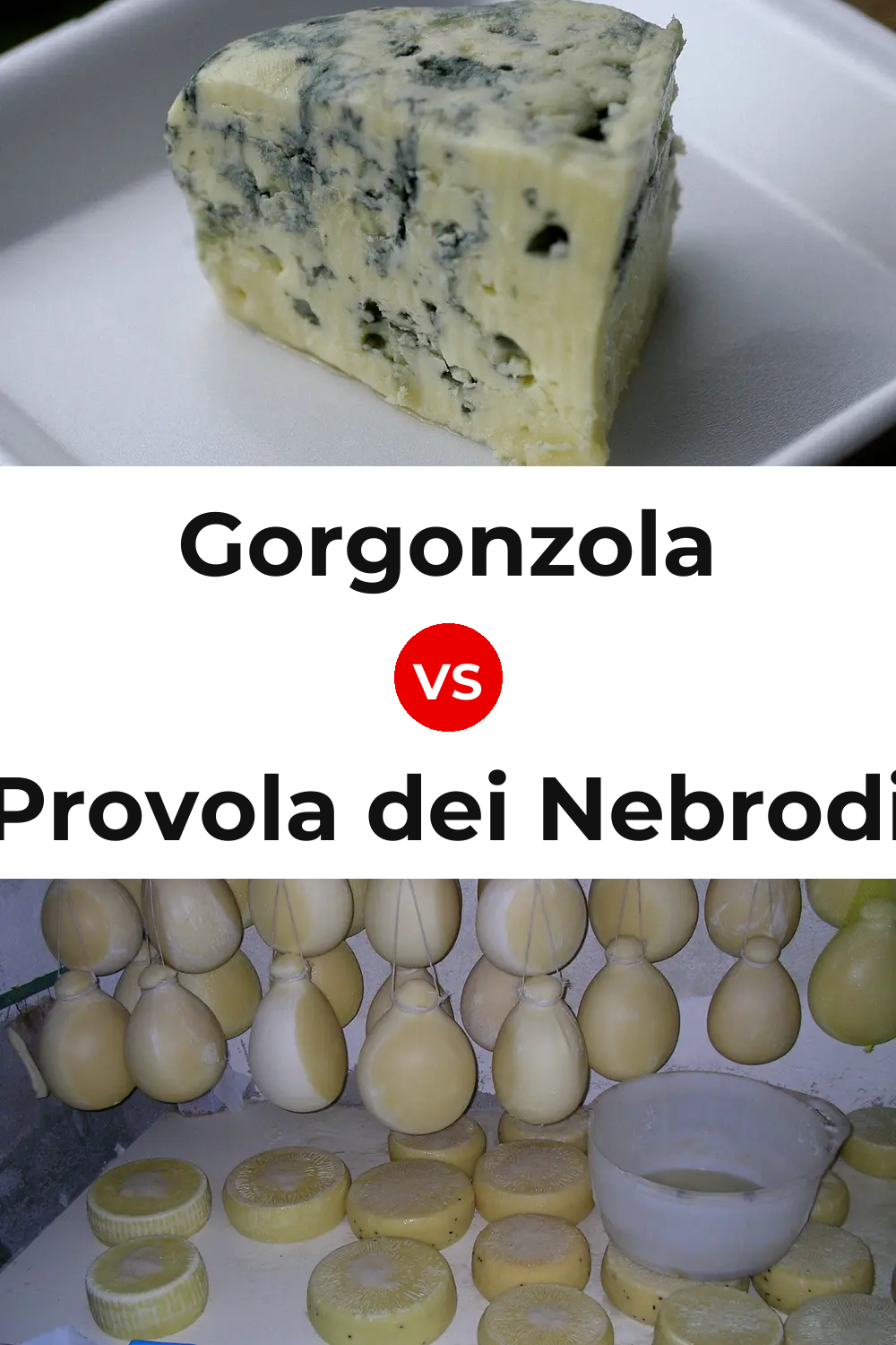 Gorgonzola Cheese vs Provola dei Nebrodi Cheese Pinterest comparison