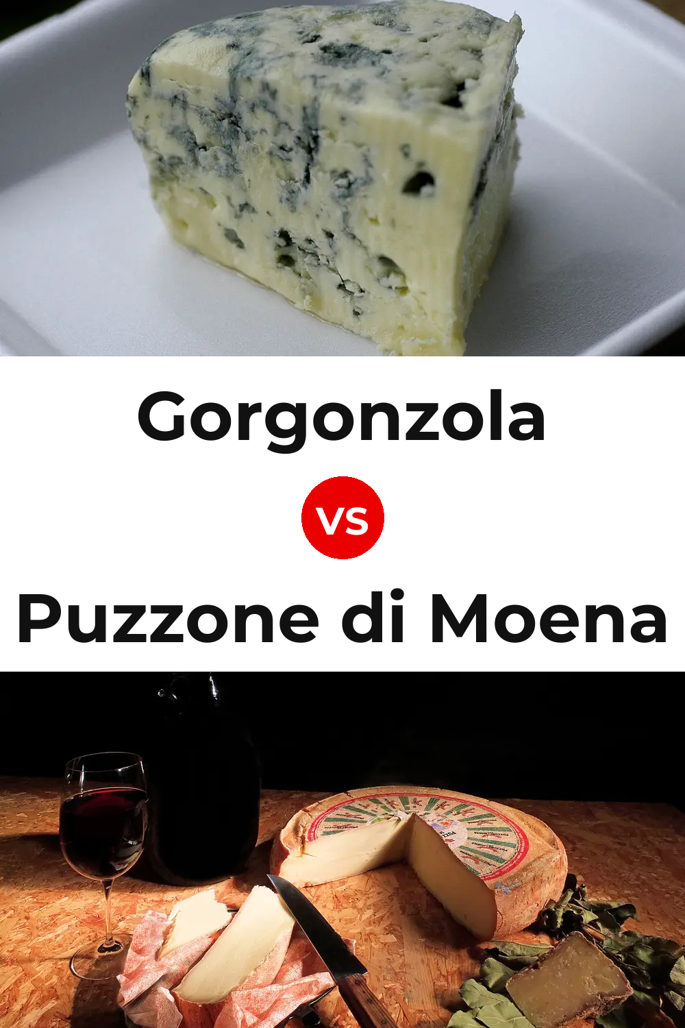 Gorgonzola Cheese vs Puzzone di Moena Cheese Pinterest comparison