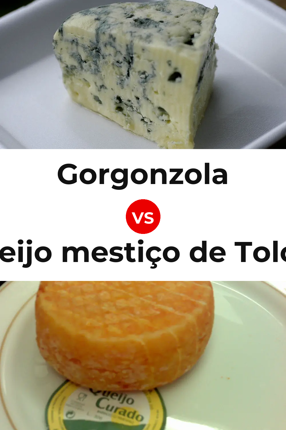 Gorgonzola Cheese vs Queijo mestiço de Tolosa Pinterest comparison