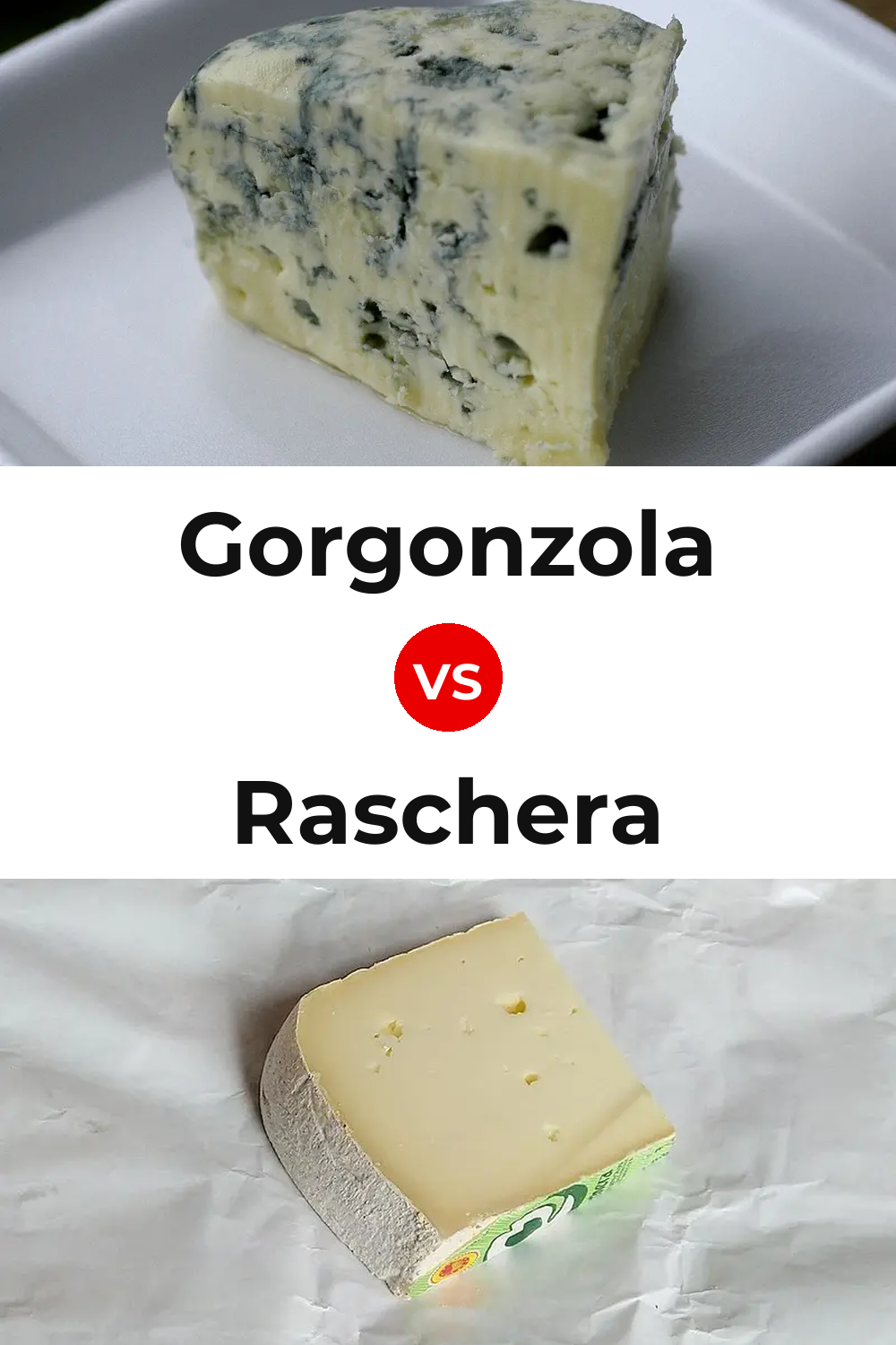 Gorgonzola Cheese vs Raschera Cheese Pinterest comparison