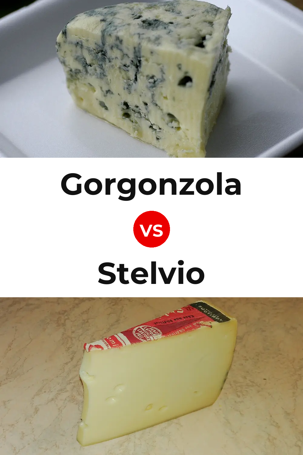 Gorgonzola Cheese vs Stelvio Cheese Pinterest comparison