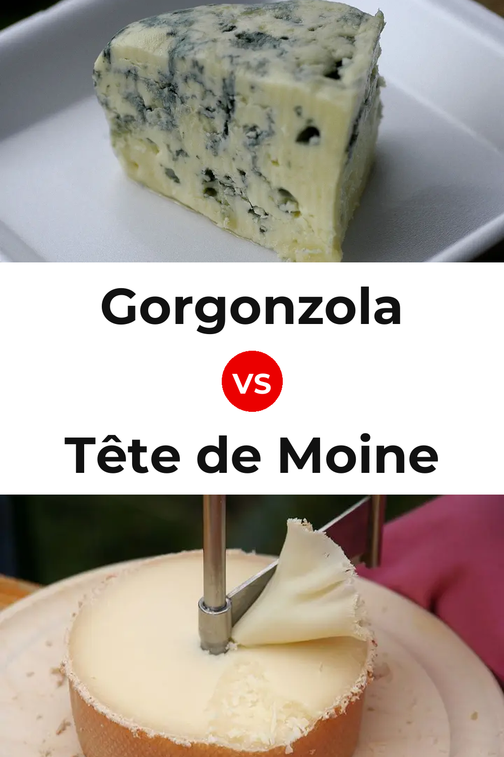 Gorgonzola Cheese vs Tête de Moine Cheese Pinterest comparison