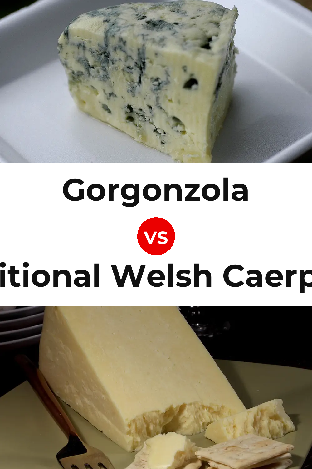 Gorgonzola Cheese vs Traditional Welsh Caerphilly Cheese Pinterest comparison