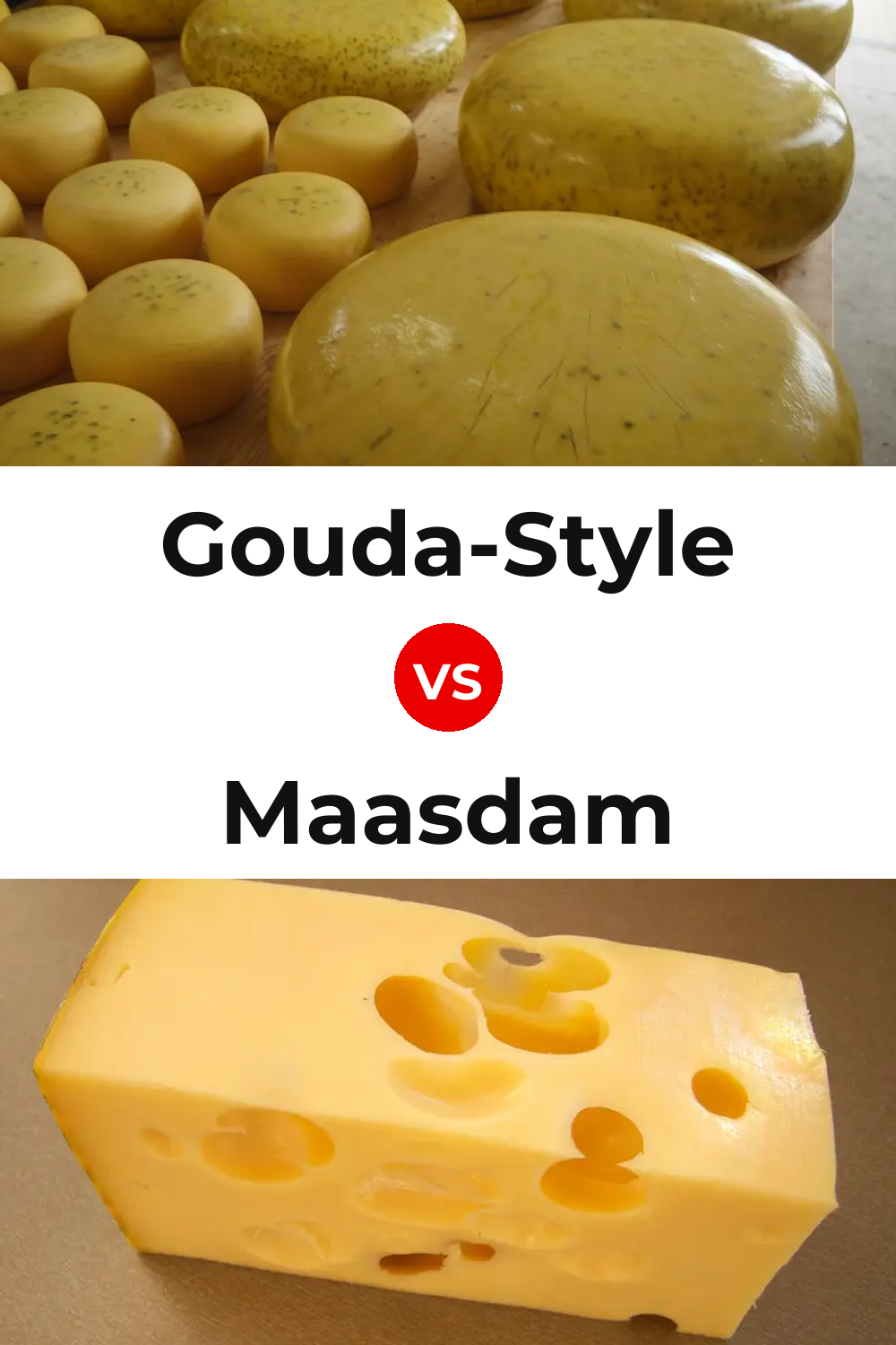 Gouda-Style Cheese vs Maasdam Cheese Pinterest comparison