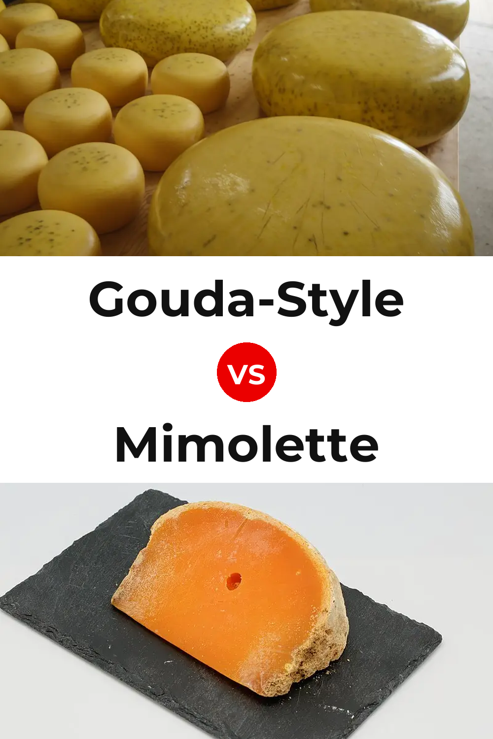 Gouda-Style Cheese vs Mimolette Cheese Pinterest comparison