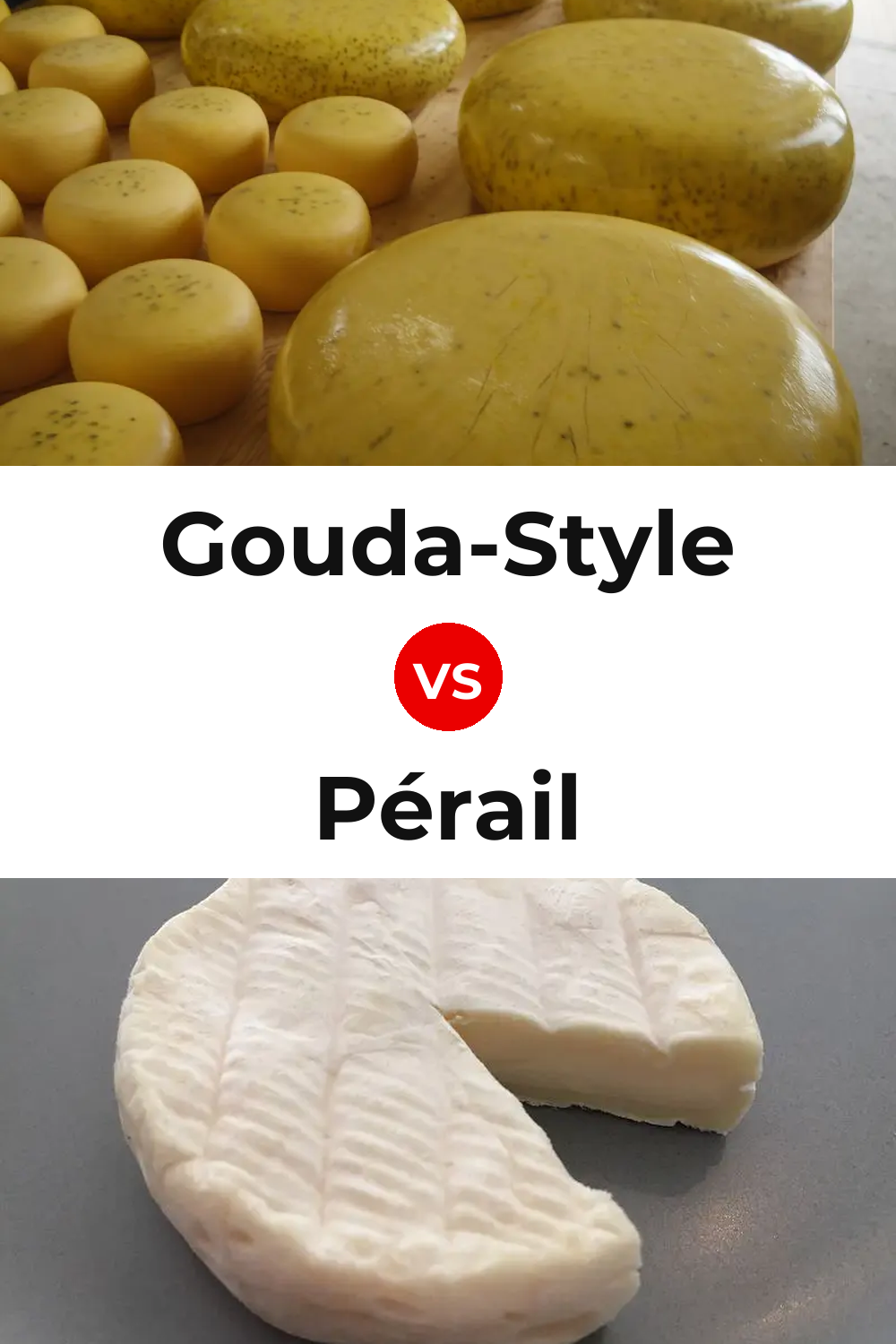 Gouda-Style Cheese vs Pérail Cheese Pinterest comparison