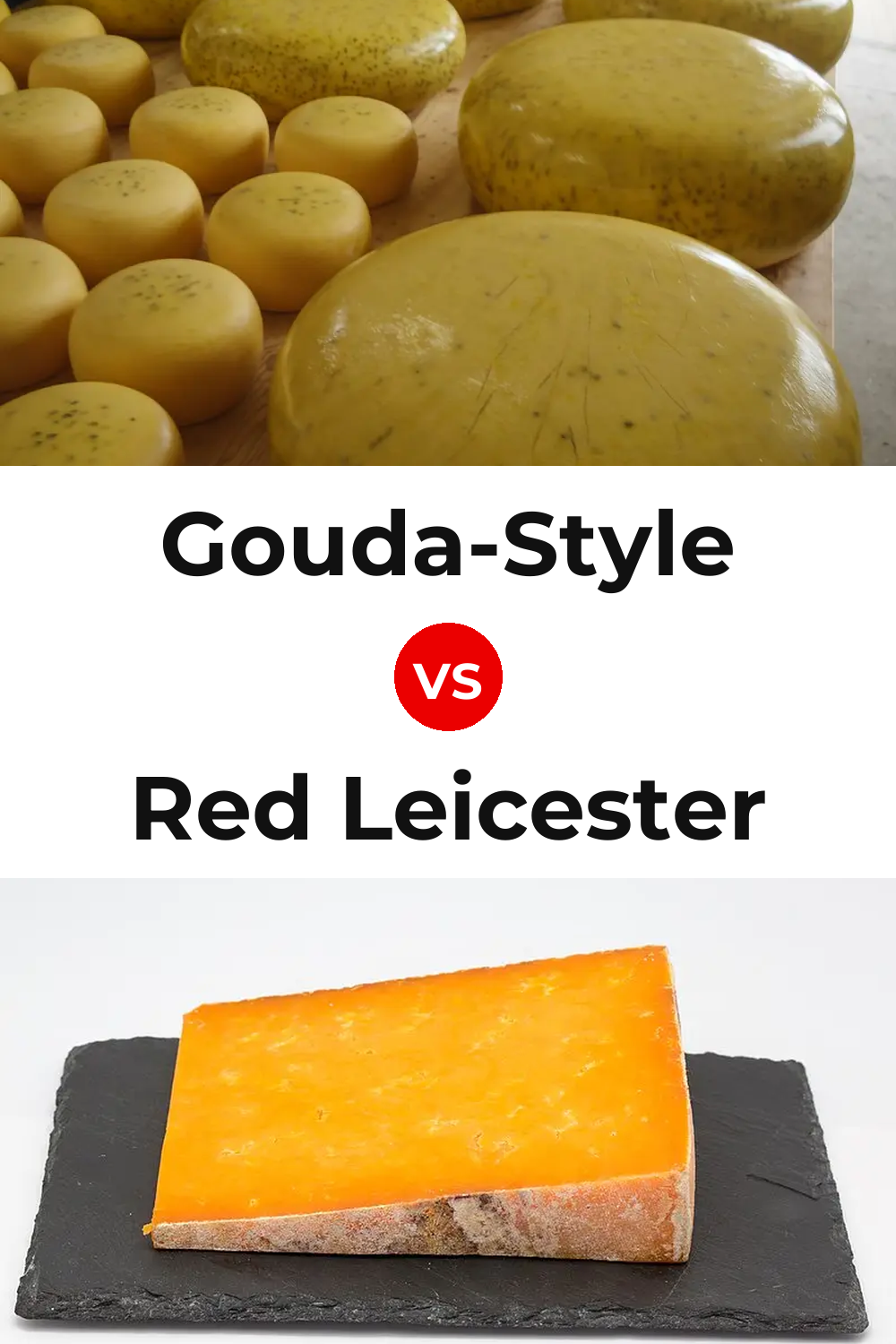 Gouda-Style Cheese vs Red Leicester Cheese Pinterest comparison