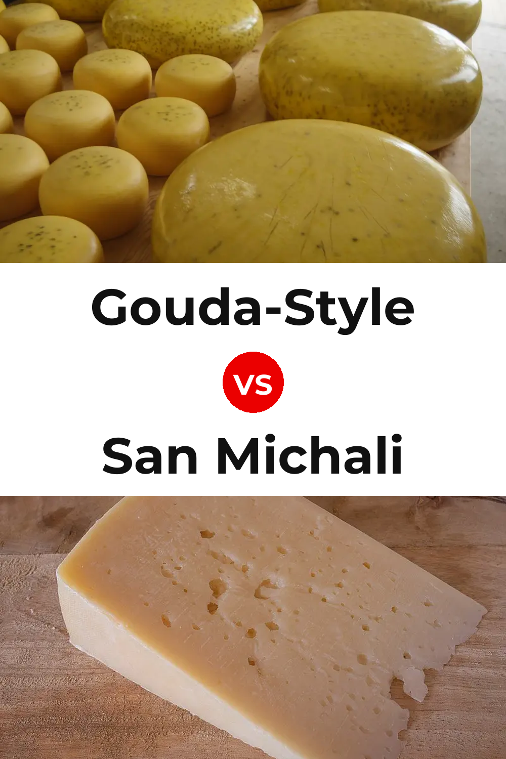 Gouda-Style Cheese vs San Michali Cheese Pinterest comparison