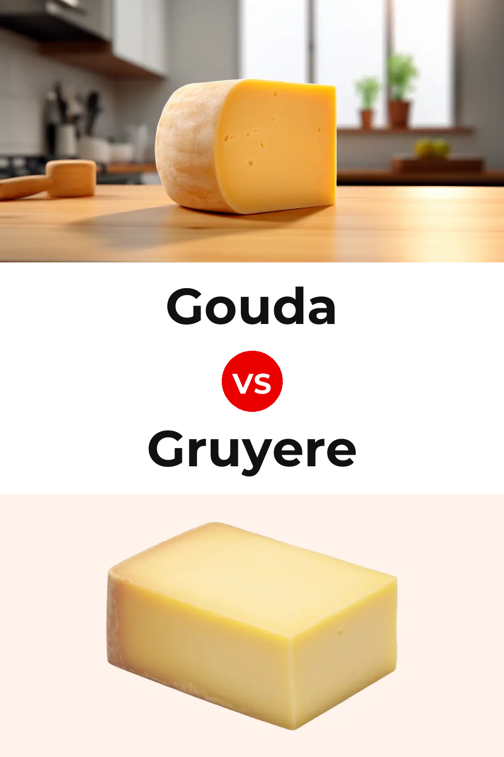 Gouda Cheese vs American Gruyere Cheese Pinterest comparison