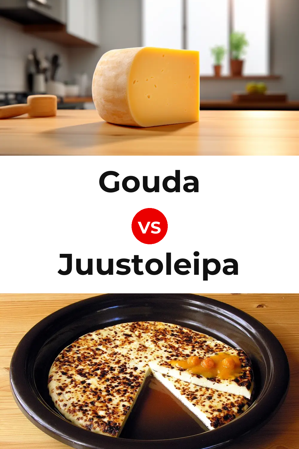 Gouda Cheese vs Juustoleipa Cheese Pinterest comparison