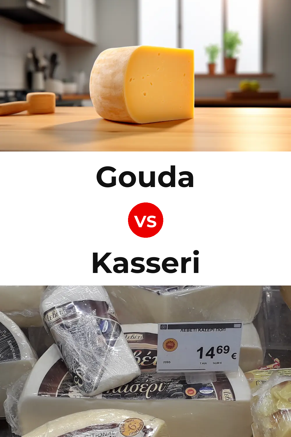 Gouda Cheese vs Kasseri Cheese Pinterest comparison