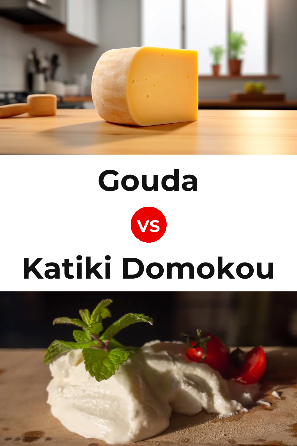Gouda Cheese vs Katiki Domokou Cheese Pinterest comparison