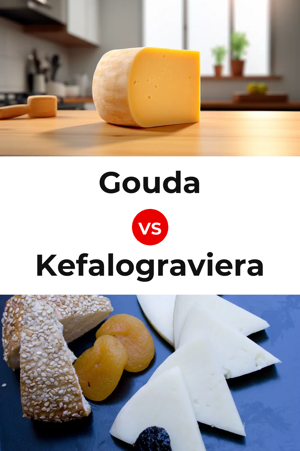 Gouda Cheese vs Kefalograviera Cheese Pinterest comparison
