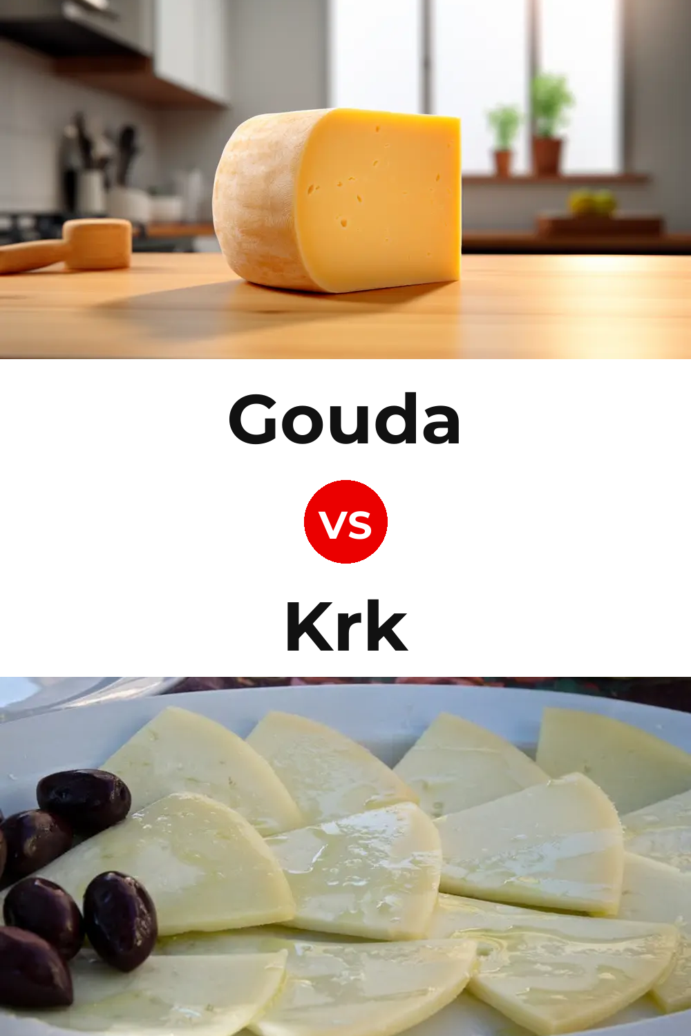 Gouda Cheese vs Krk Cheese Pinterest comparison