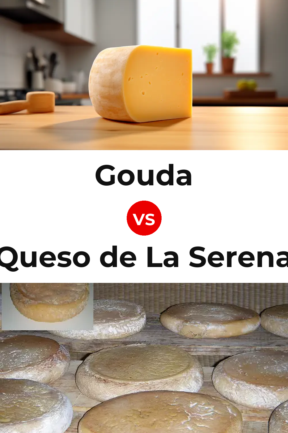 Gouda Cheese vs Queso de La Serena Pinterest comparison