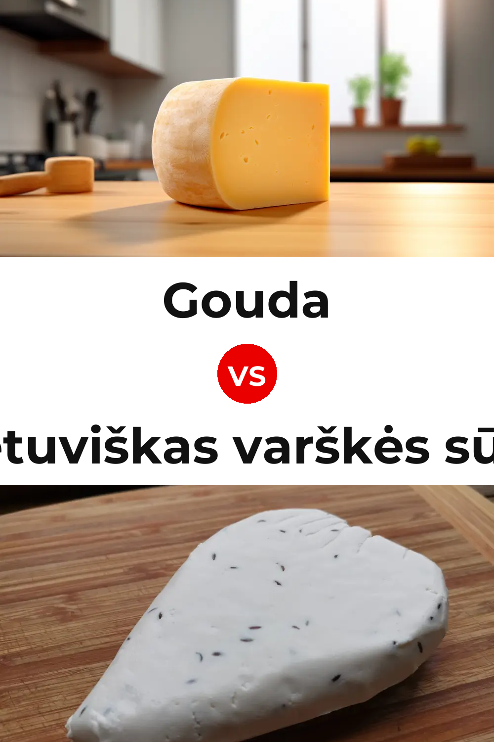 Gouda Cheese vs Lietuviškas varškės sūris Cheese Pinterest comparison