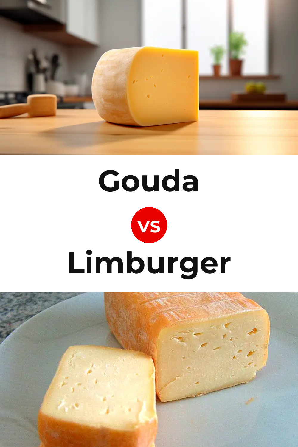 Gouda Cheese vs Limburger Cheese Pinterest comparison