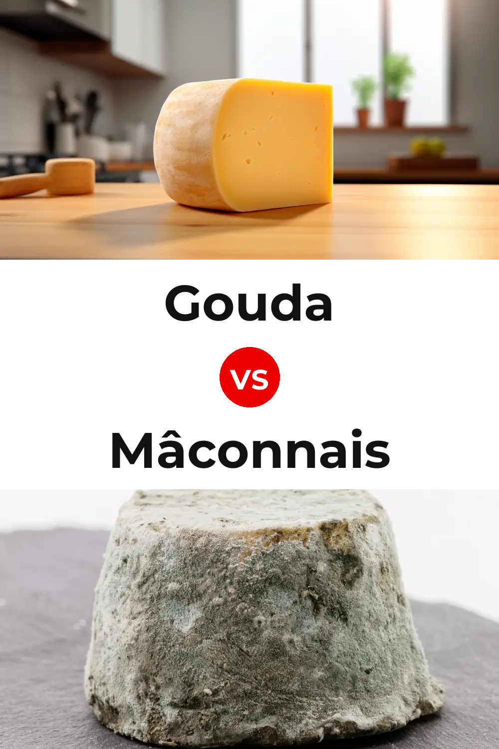 Gouda Cheese vs Mâconnais Cheese Pinterest comparison
