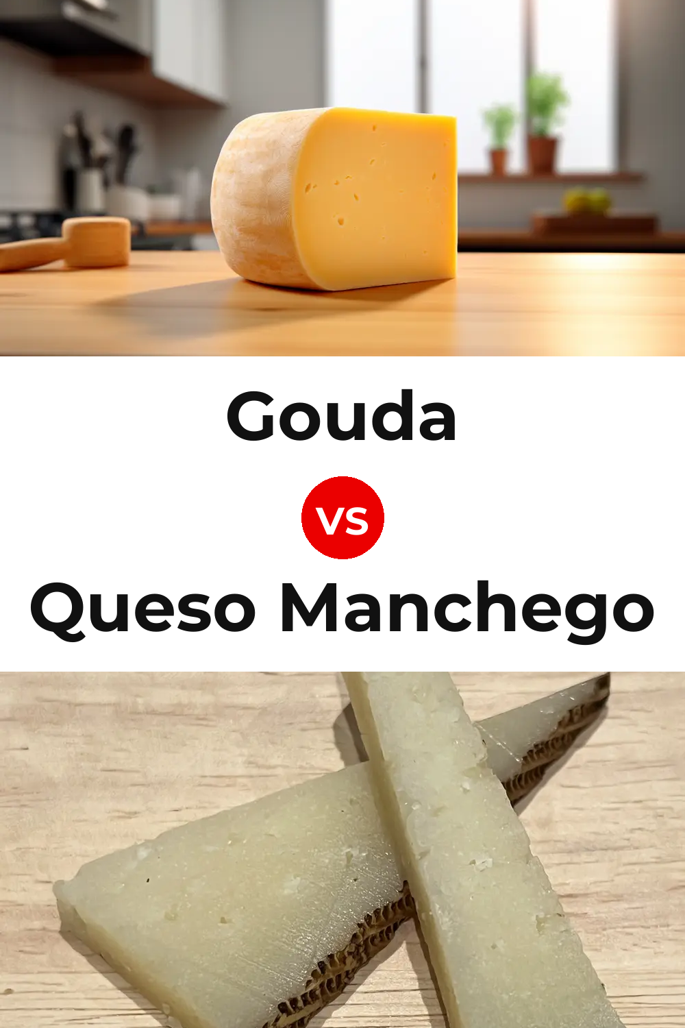 Gouda Cheese vs Queso Manchego Pinterest comparison