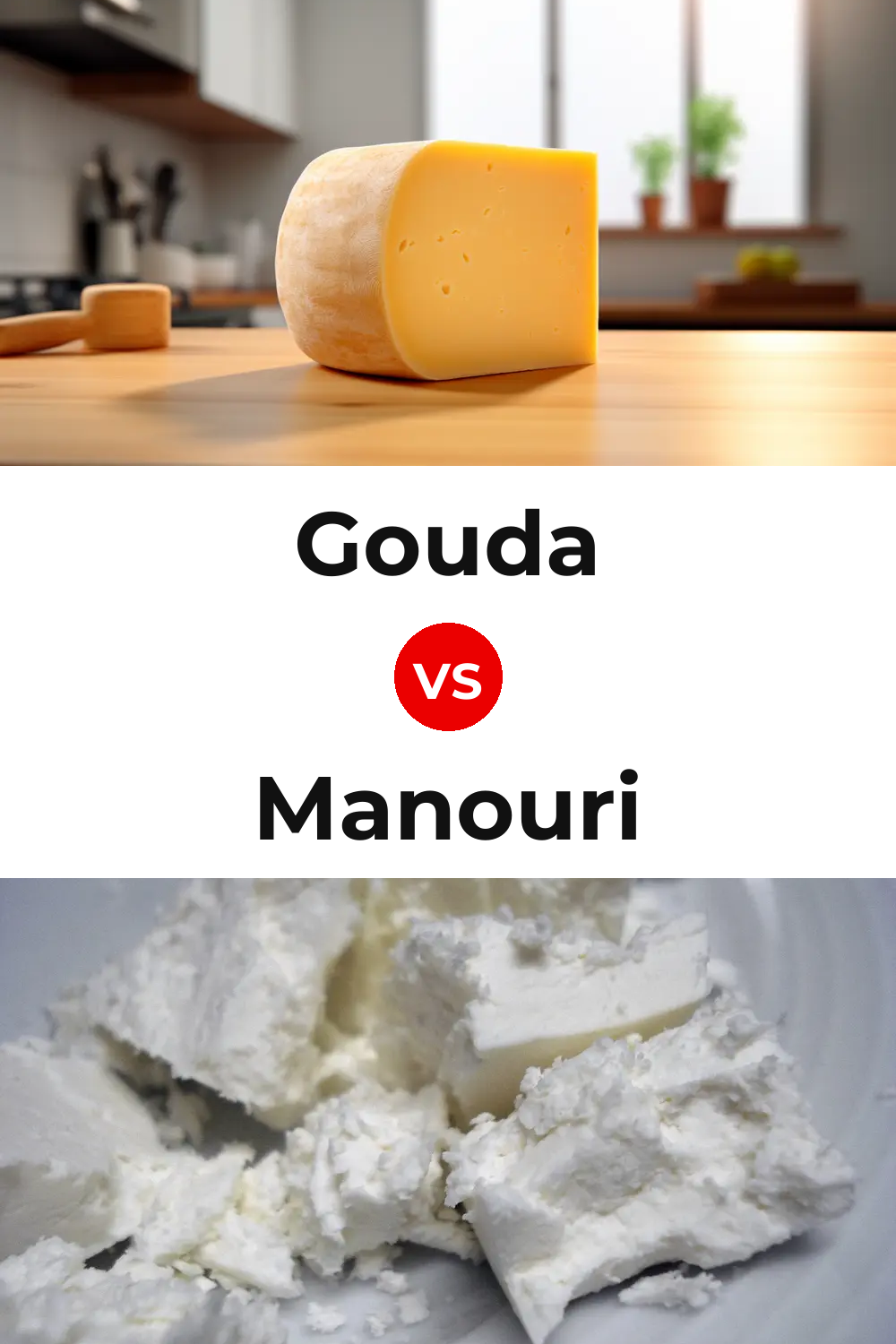 Gouda Cheese vs Manouri Cheese Pinterest comparison