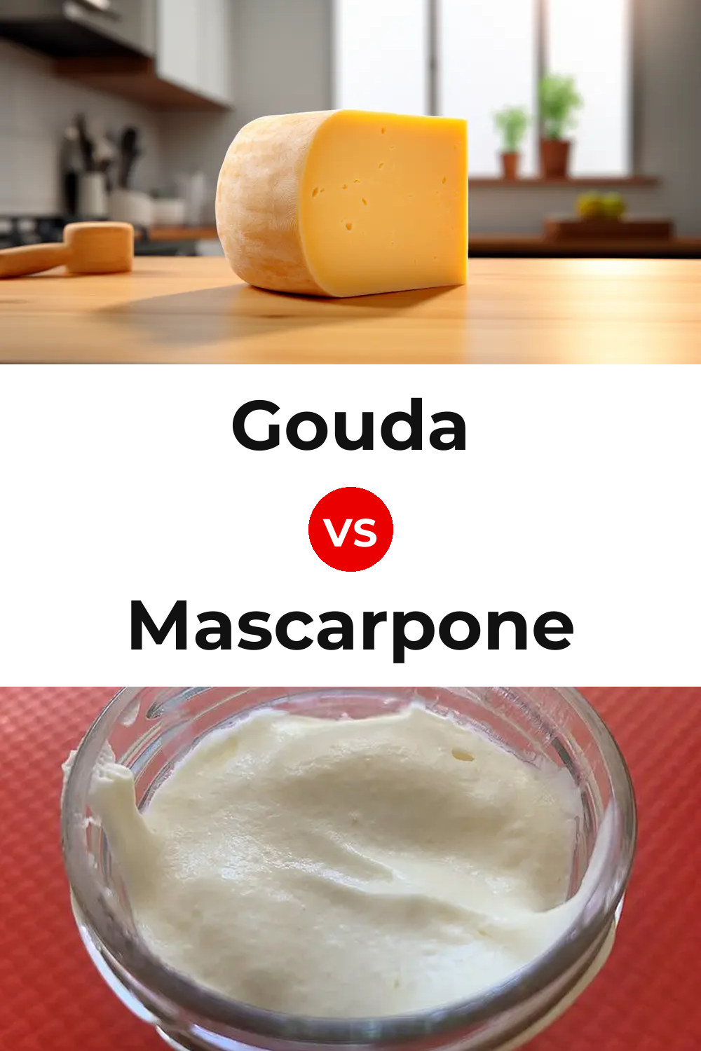 Gouda Cheese vs Mascarpone Cheese Pinterest comparison