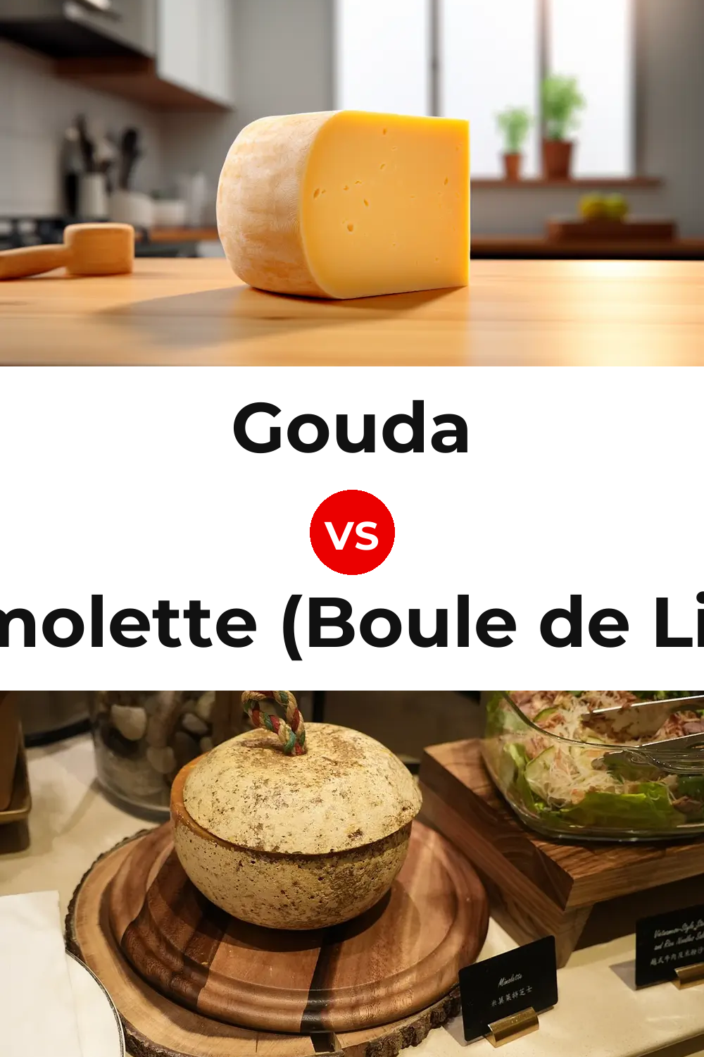 Gouda Cheese vs Mimolette (Boule de Lille) Cheese Pinterest comparison