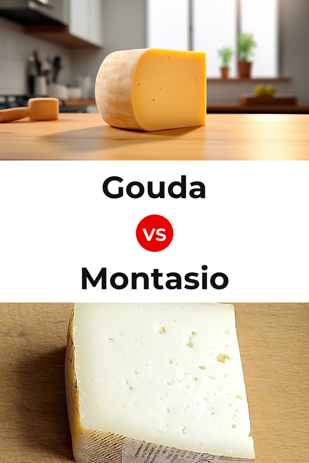 Gouda Cheese vs Montasio Cheese Pinterest comparison