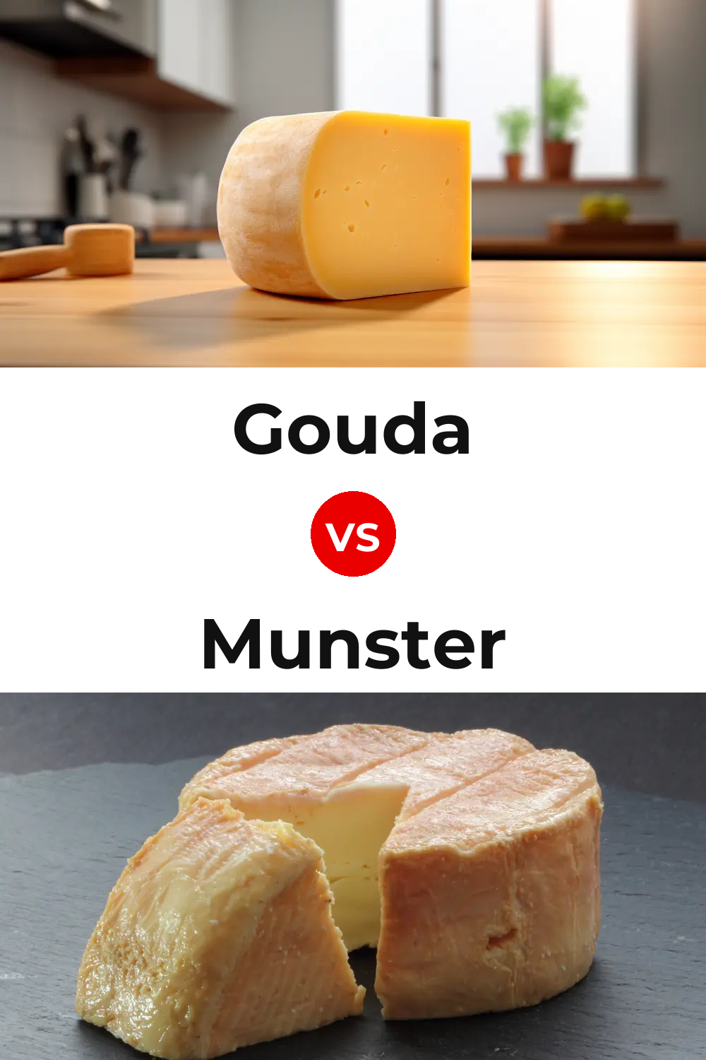 Gouda Cheese vs Munster Cheese Pinterest comparison