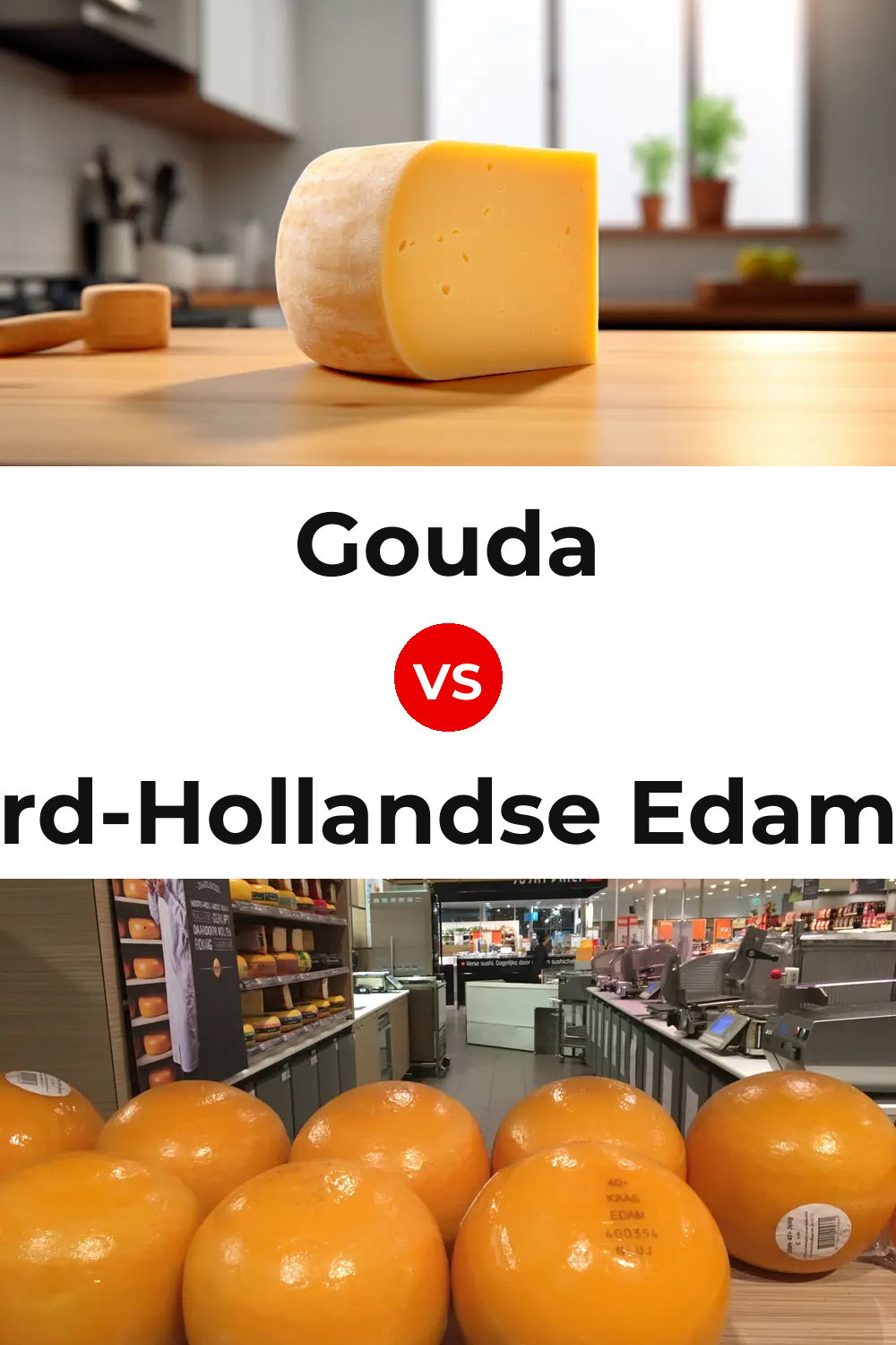 Gouda Cheese vs Noord-Hollandse Edammer Cheese Pinterest comparison