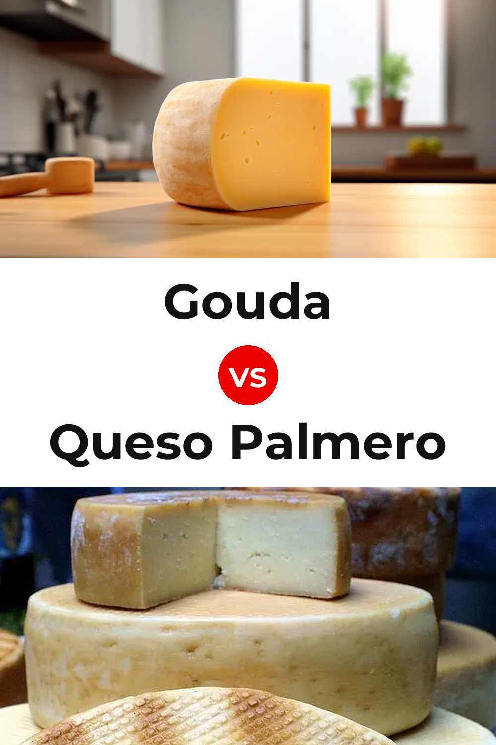 Gouda Cheese vs Queso Palmero Pinterest comparison