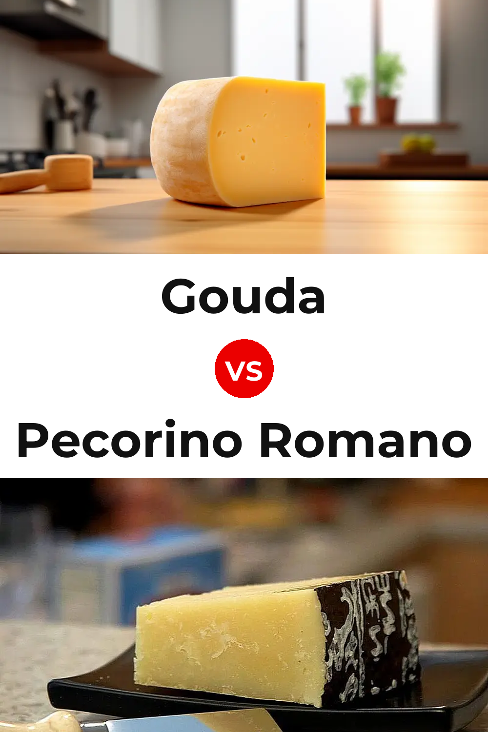 Gouda Cheese vs Pecorino Romano Cheese Pinterest comparison