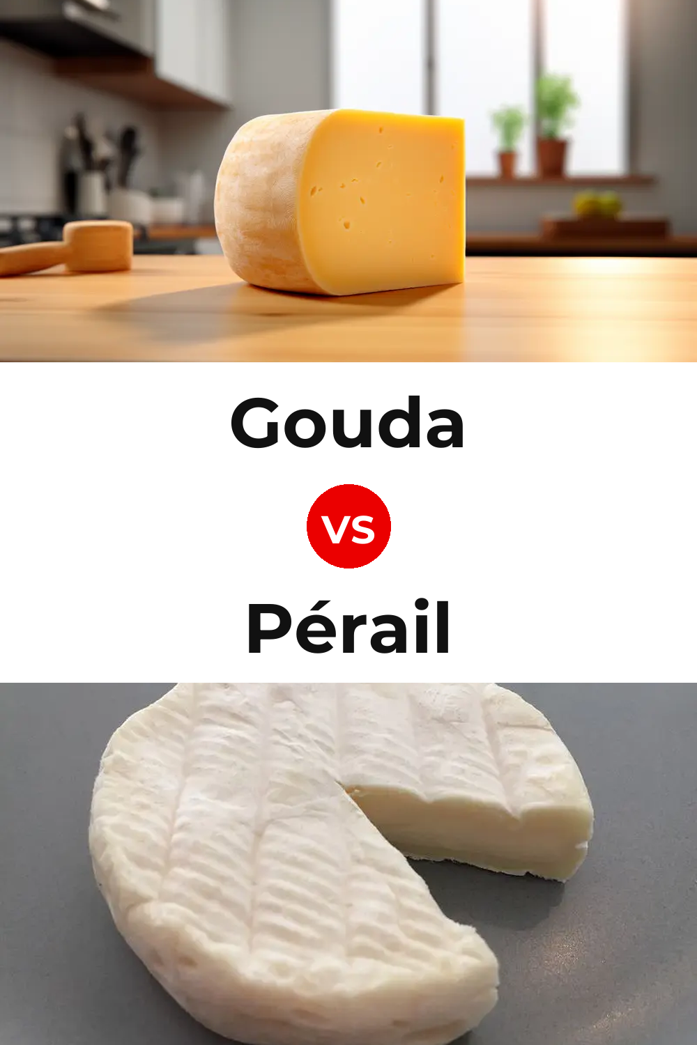 Gouda Cheese vs Pérail Cheese Pinterest comparison