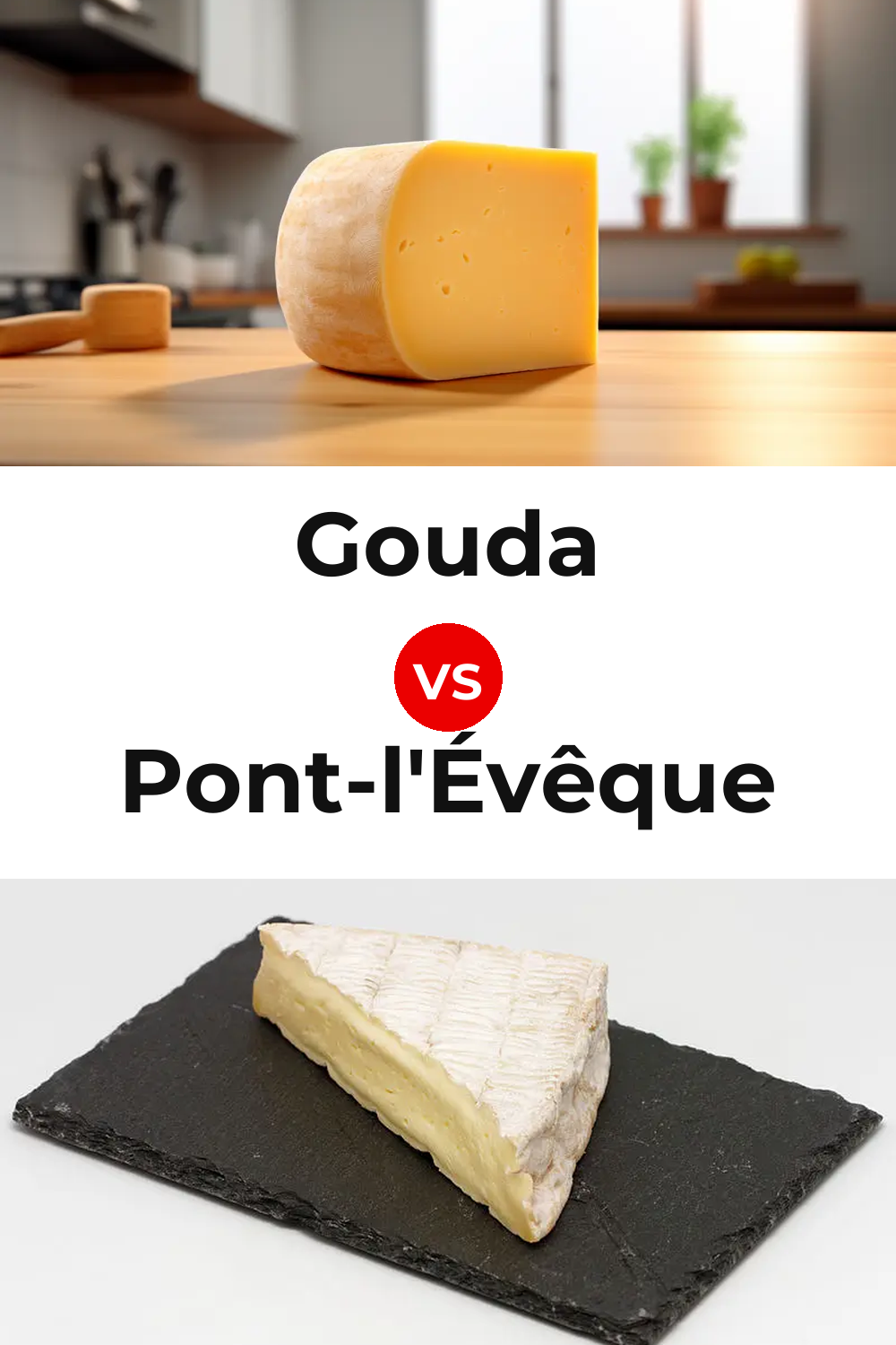 Gouda Cheese vs Pont-l'Évêque Cheese Pinterest comparison