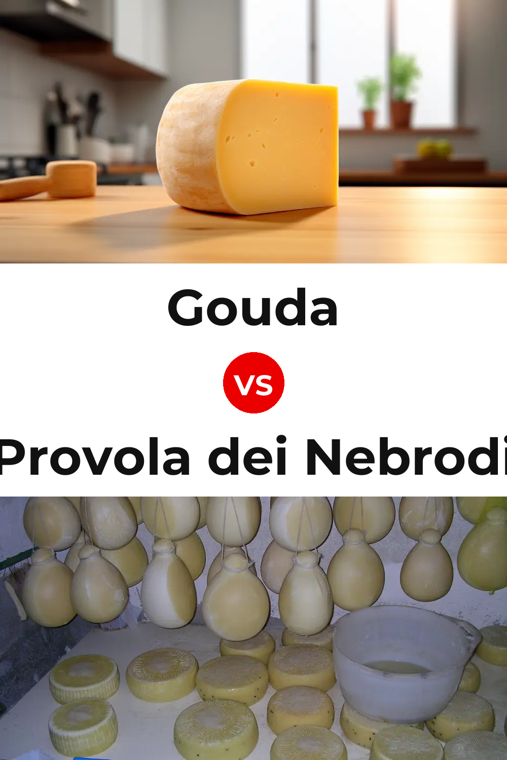 Gouda Cheese vs Provola dei Nebrodi Cheese Pinterest comparison