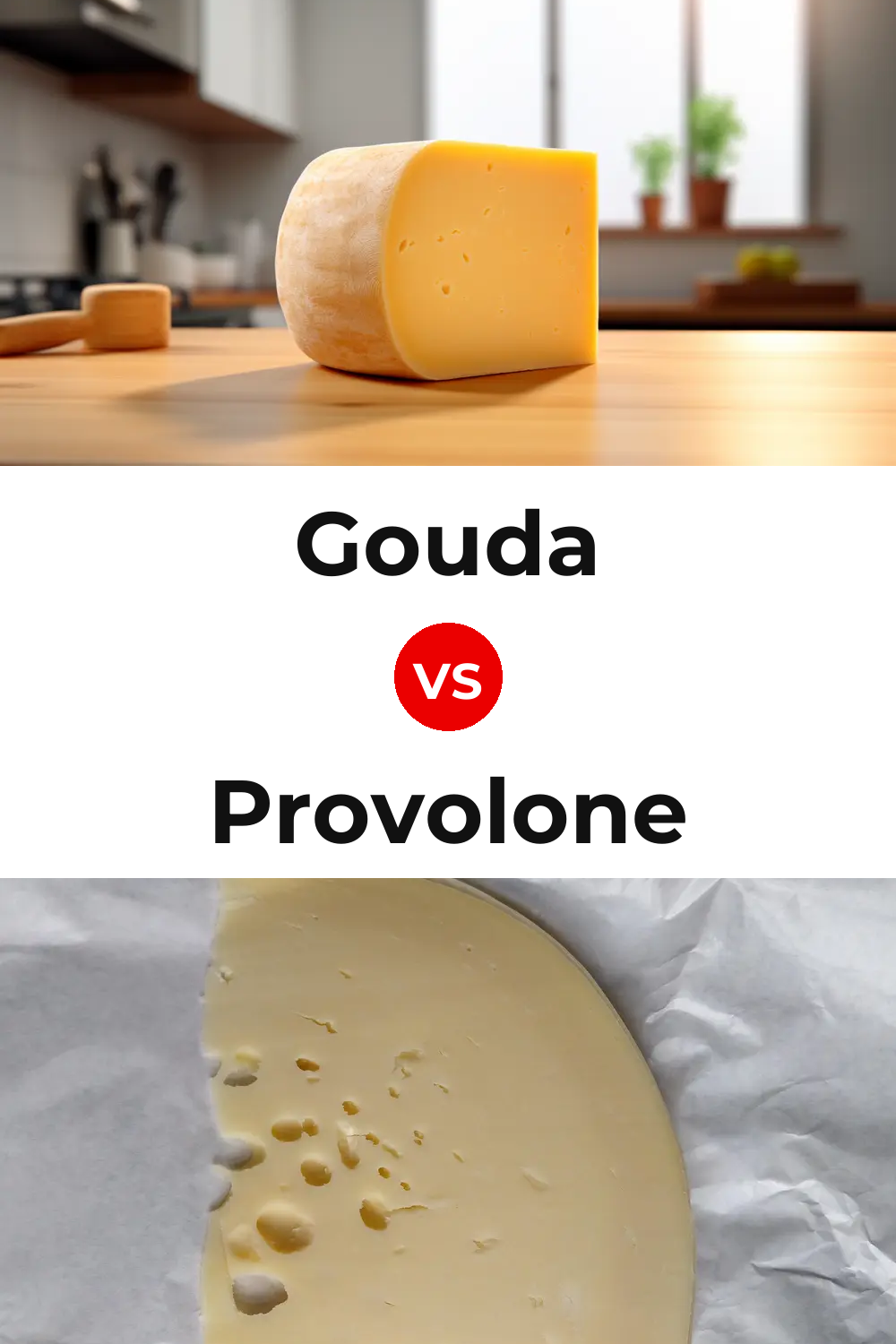 Gouda Cheese vs Provolone Cheese Pinterest comparison