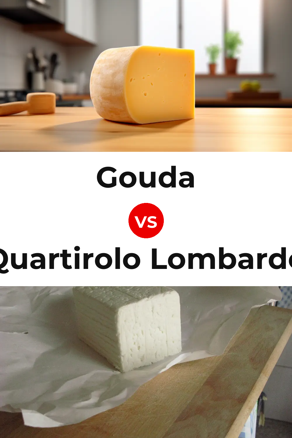 Gouda Cheese vs Quartirolo Lombardo Cheese Pinterest comparison
