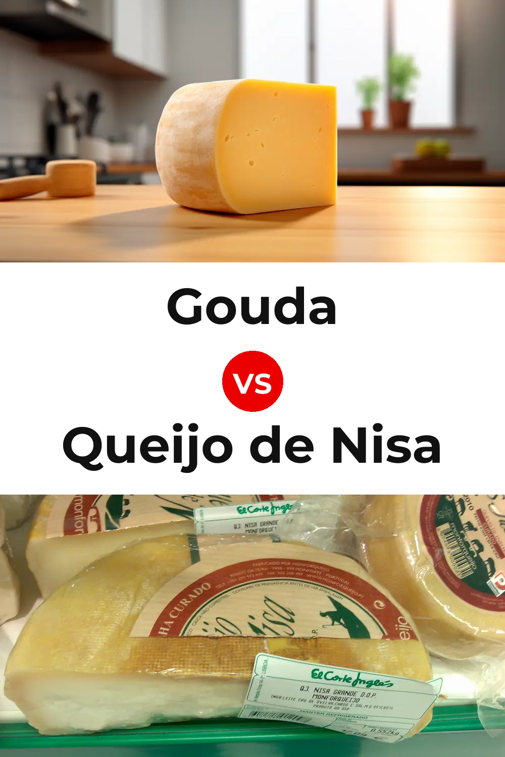 Gouda Cheese vs Queijo de Nisa Pinterest comparison