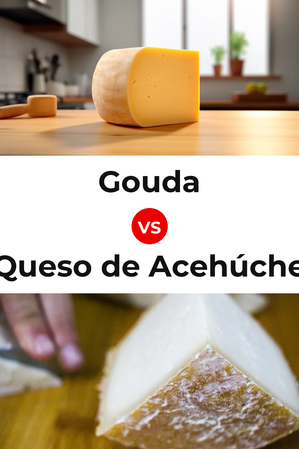 Gouda Cheese vs Queso de Acehúche Pinterest comparison