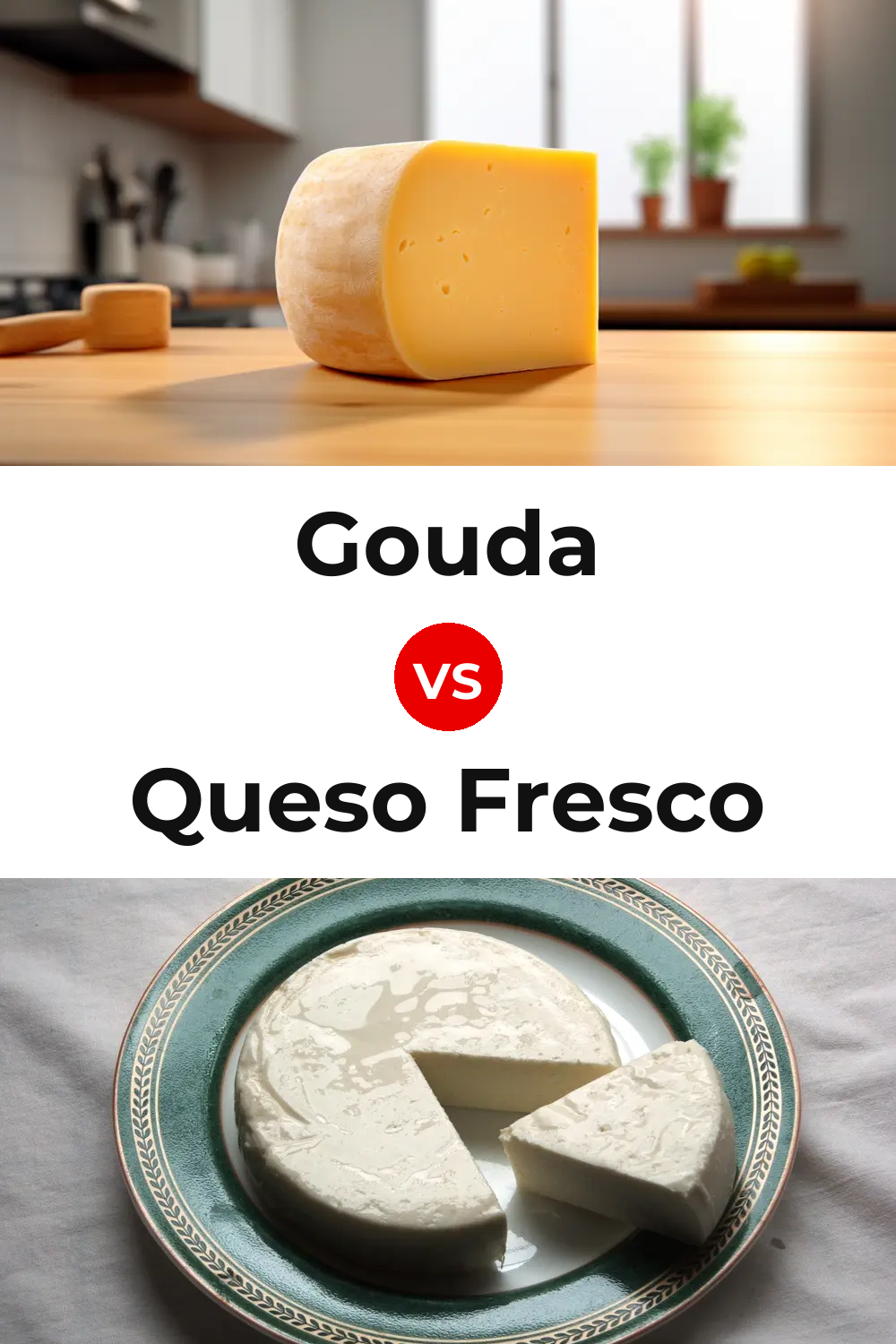 Gouda Cheese vs Queso Fresco Pinterest comparison