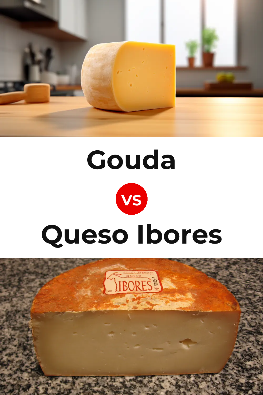 Gouda Cheese vs Queso Ibores Pinterest comparison