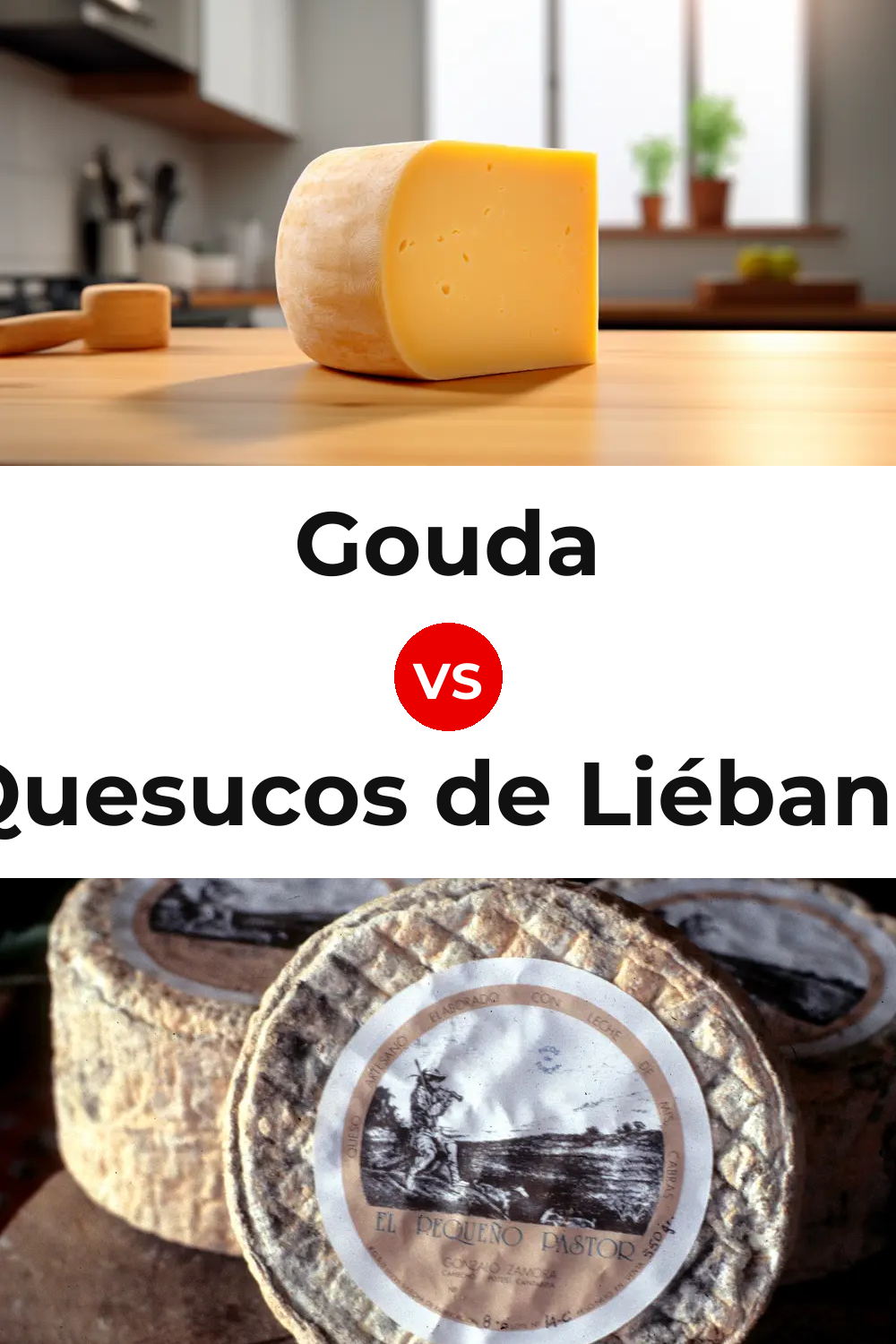 Gouda Cheese vs Quesucos de Liébana Cheese Pinterest comparison