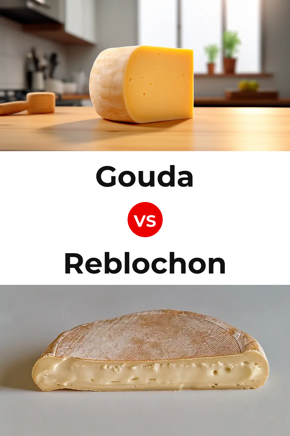 Gouda Cheese vs Reblochon Cheese Pinterest comparison