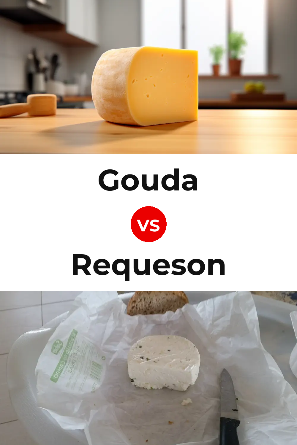 Gouda Cheese vs Requeson Pinterest comparison