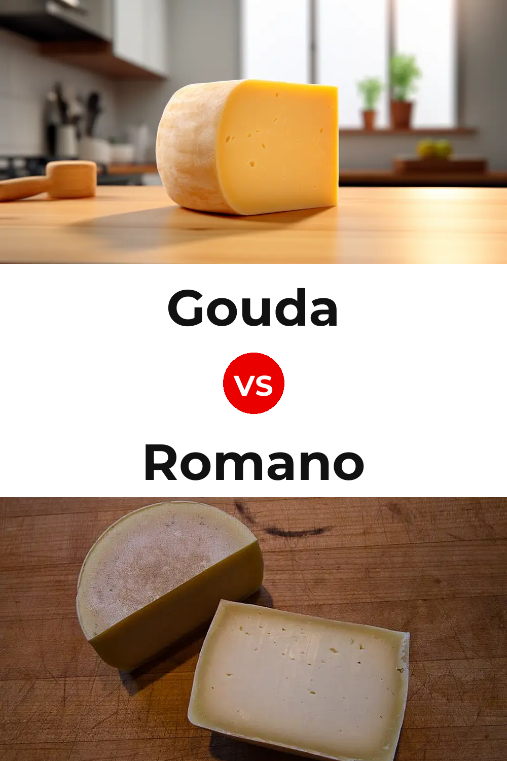 Gouda Cheese vs Romano Cheese Pinterest comparison