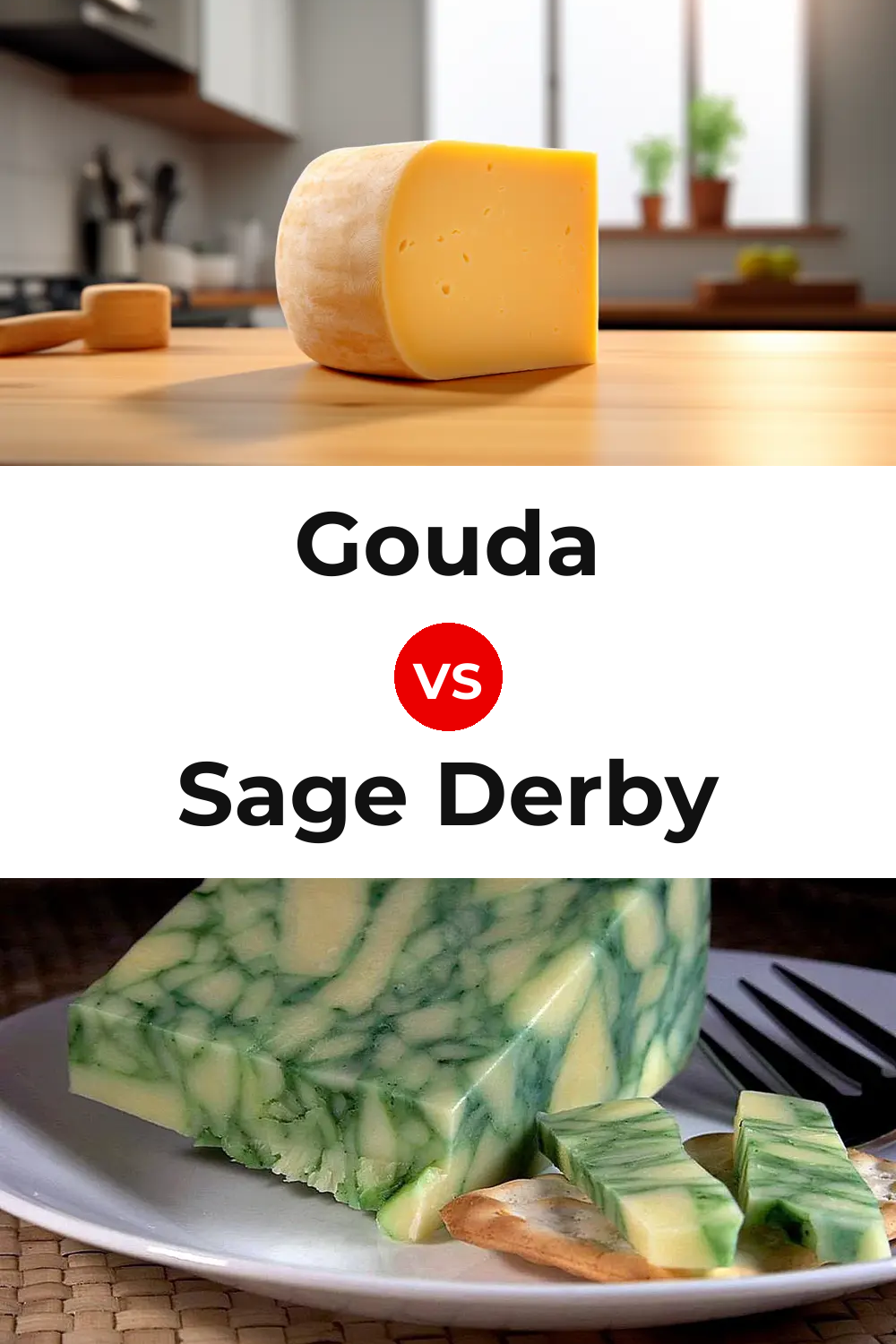 Gouda Cheese vs Sage Derby Cheese Pinterest comparison