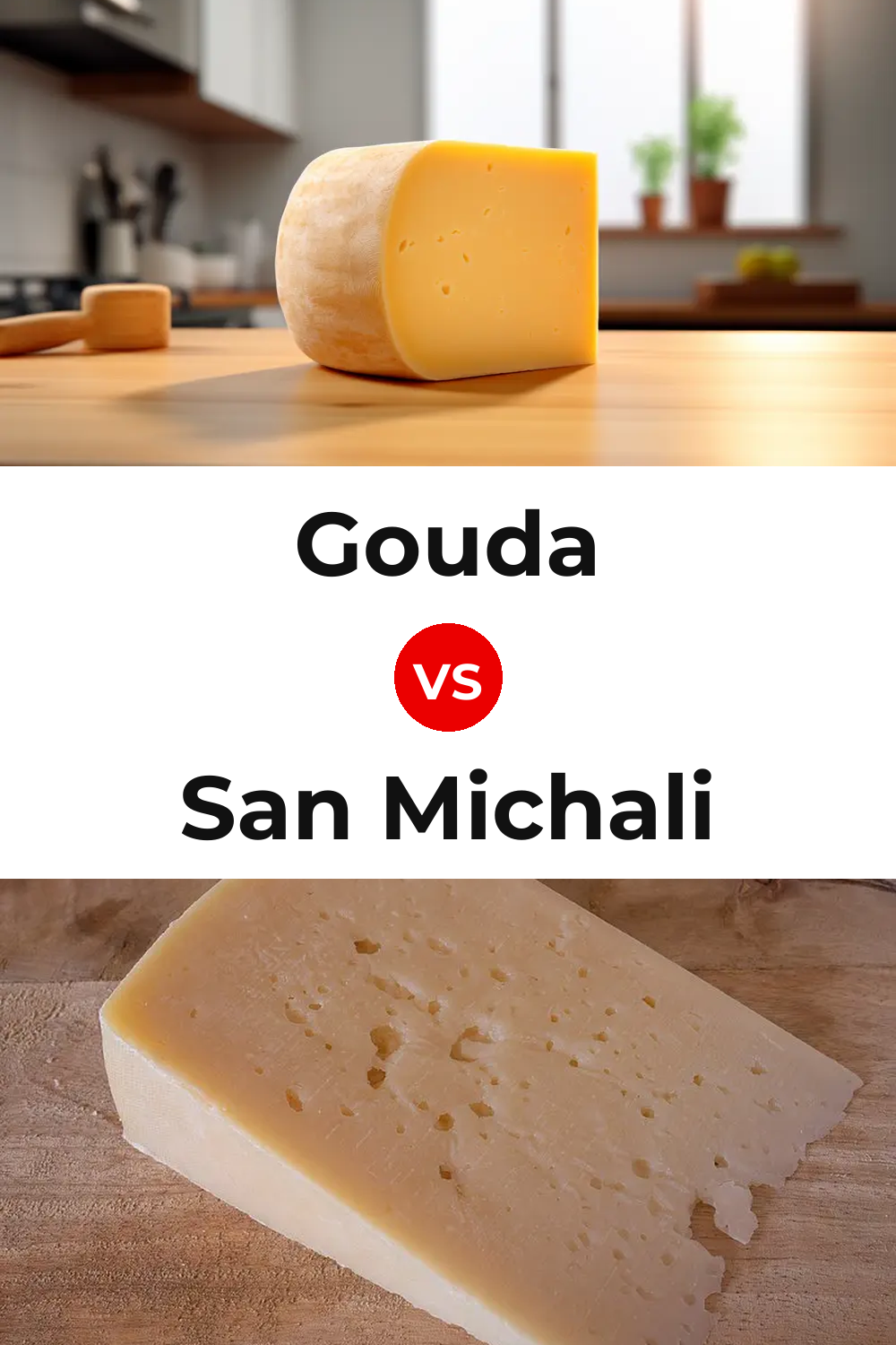 Gouda Cheese vs San Michali Cheese Pinterest comparison