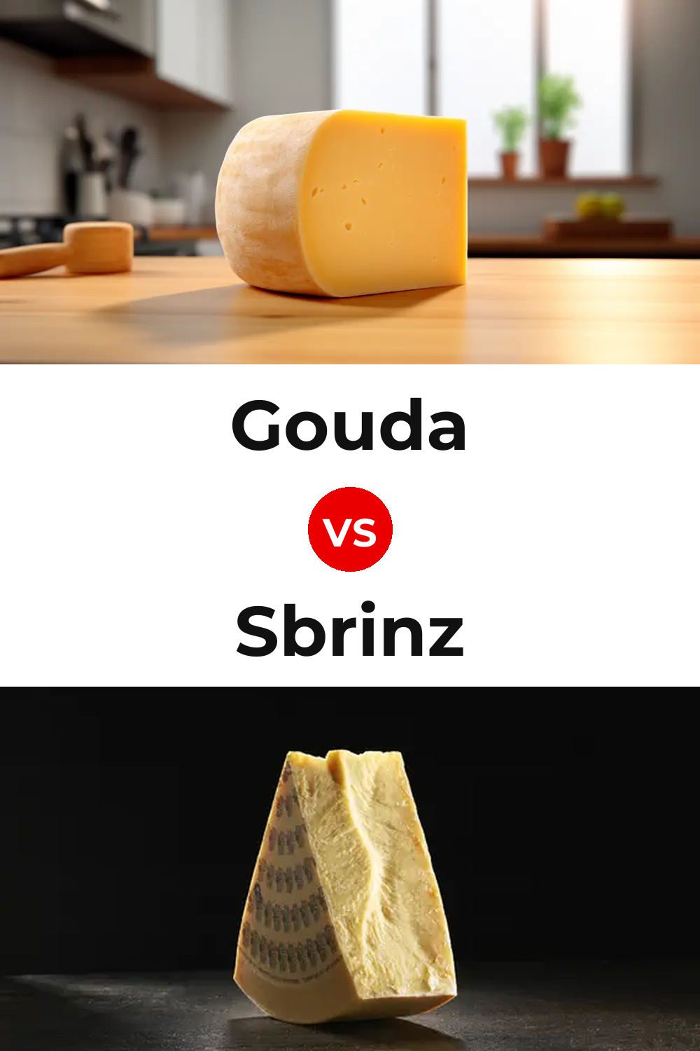 Gouda Cheese vs Sbrinz Cheese Pinterest comparison