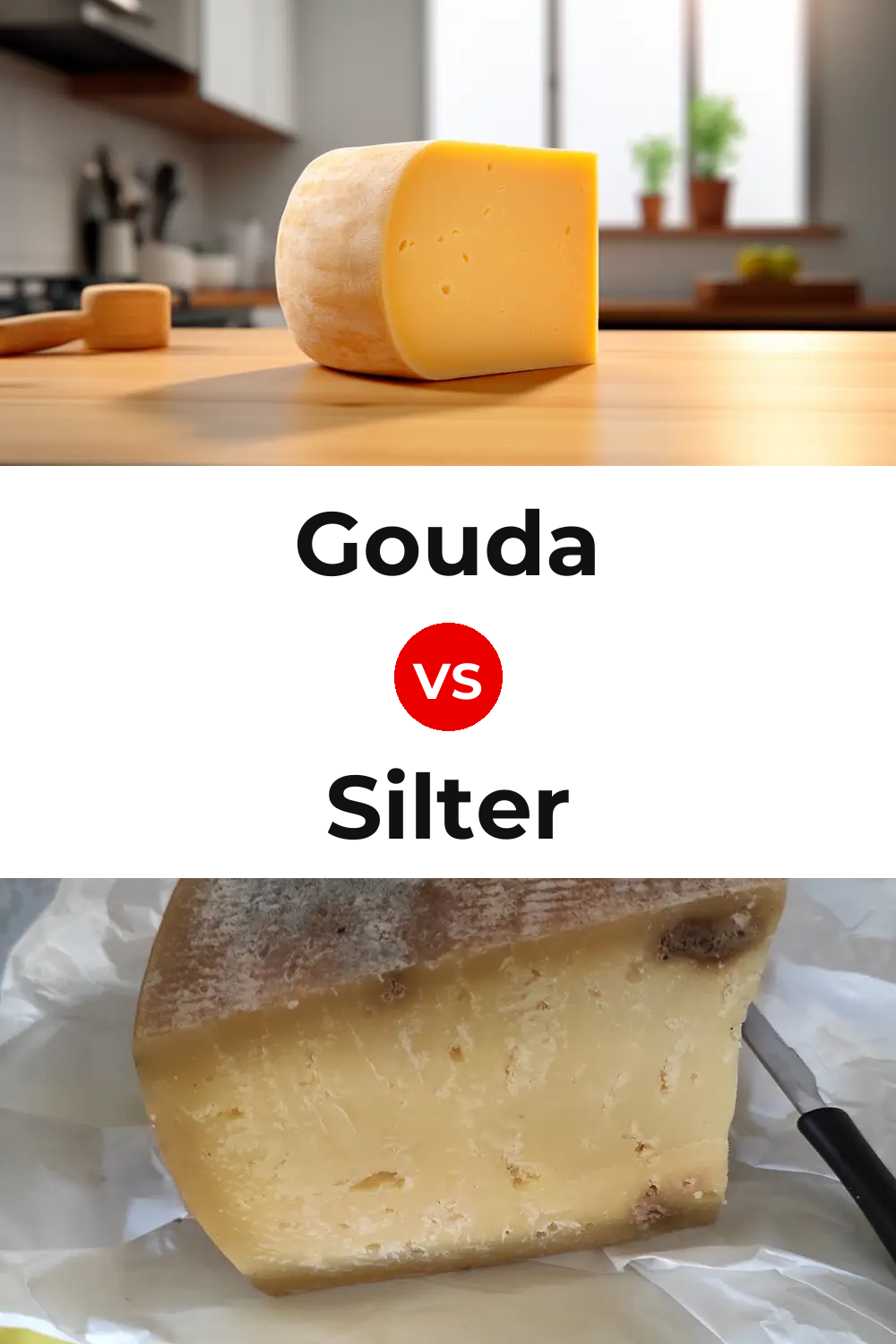 Gouda Cheese vs Silter Cheese Pinterest comparison
