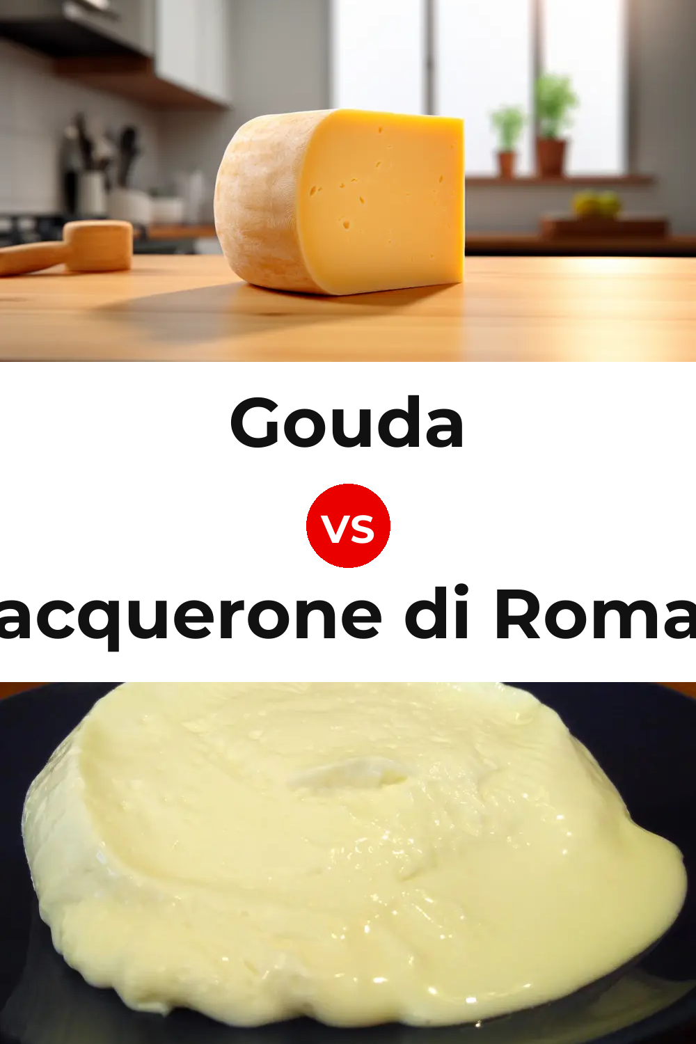 Gouda Cheese vs Squacquerone di Romagna Cheese Pinterest comparison